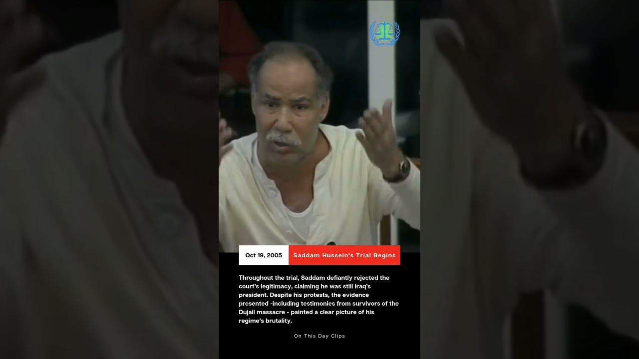 On This Day:  October 19, 2005: Saddam Hussein&rsquo;s Trial Begins