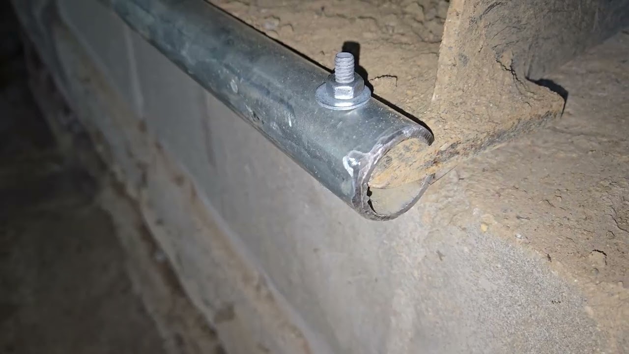 Tractor Bucket Pipe for using as a snow plow