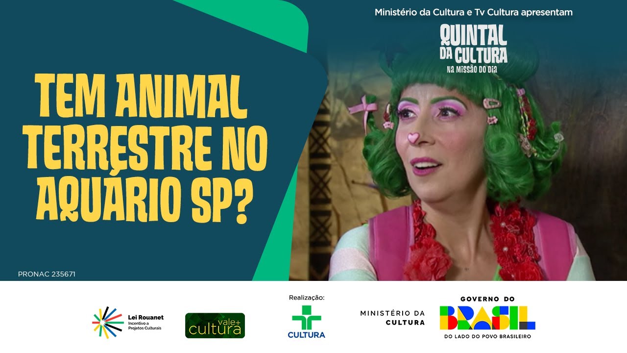 MISSÃO DO DIA | TEM ANIMAL TERRESTRE NO AQUÁRIO SP? | QUINTAL DA CULTURA