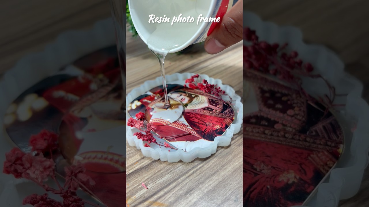 Resin photo frame #art #craft #resin #resin #painting #shortvideo #drawing #shorts