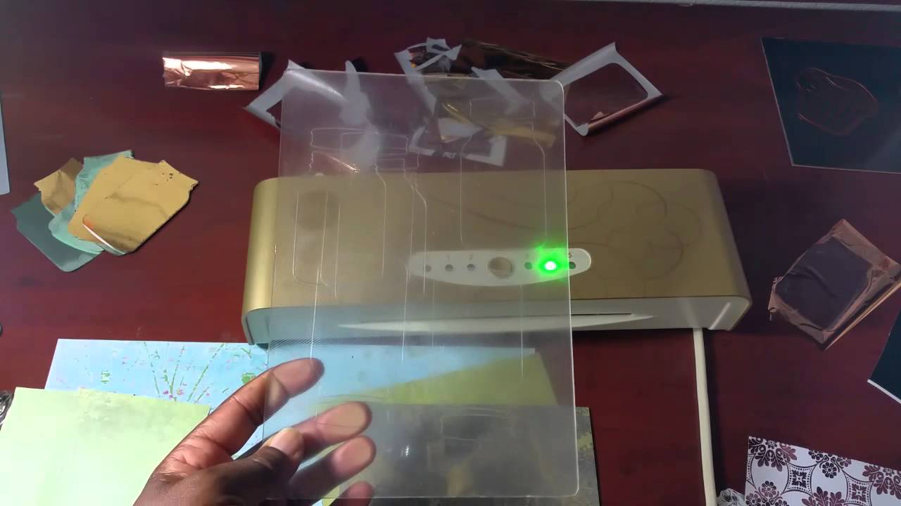 Anna Griffin Minc Machine:  No more blacks specks or unfoiled edges