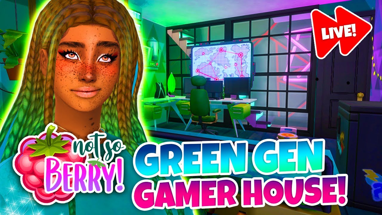 NOT SO BERRY BUILD! 🏡 - Briar’s Gaming House! (The Sims 4)