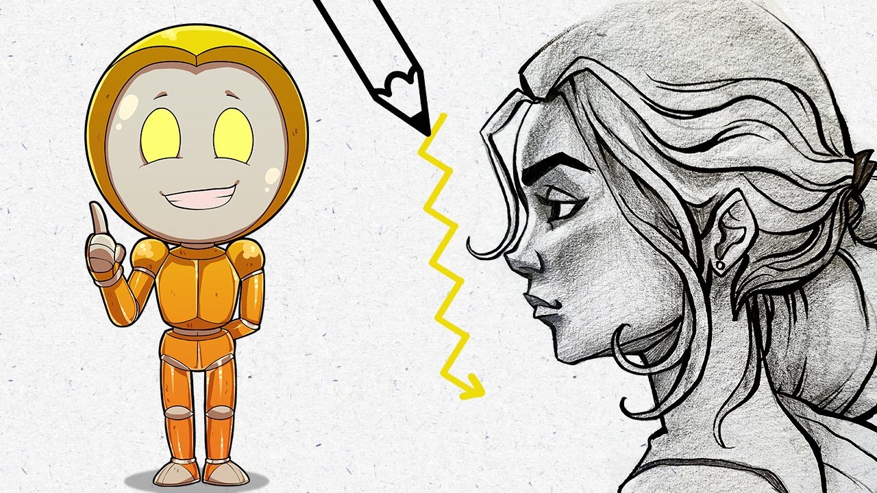 APPRENDRE À DESSINER UN VISAGE DE PROFIL (super simple)