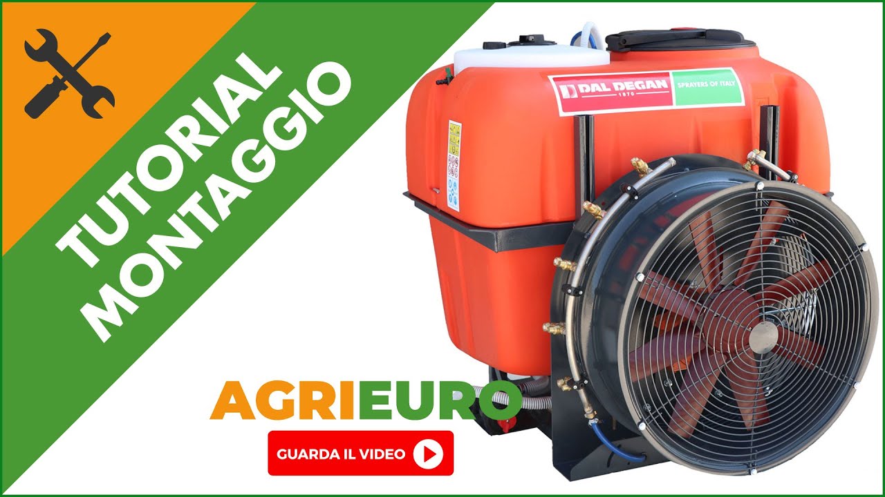 Atomizzatore portato con attacco a trattore DAL DEGAN SOFIA EXTRA 400L pompa YP70/APS71: montaggio