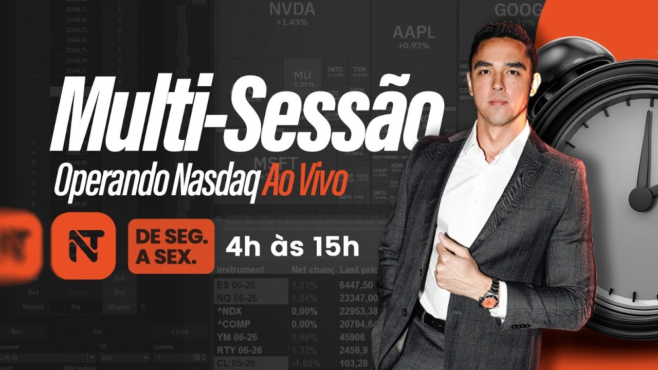 Trading Ao Vivo - Operando NASDAQ