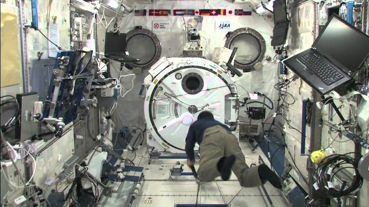 One Man Baseball Game on ISS (International Space Station)