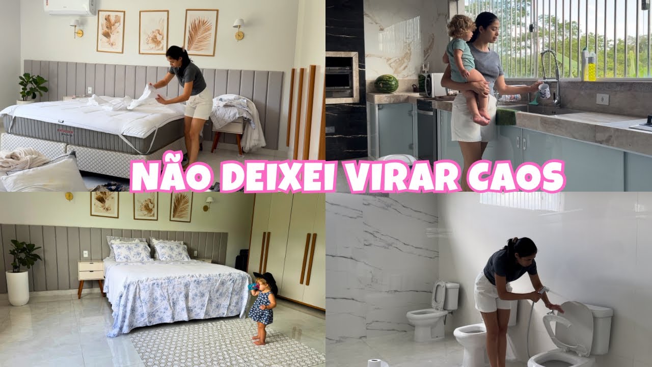 Eu não deixei a casa sair do controle