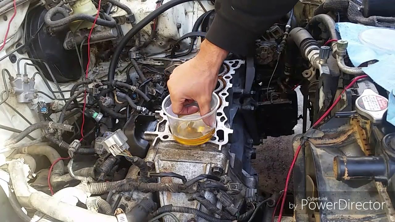 Cambio de metales de biela e instalación de pistones motor D16Y7