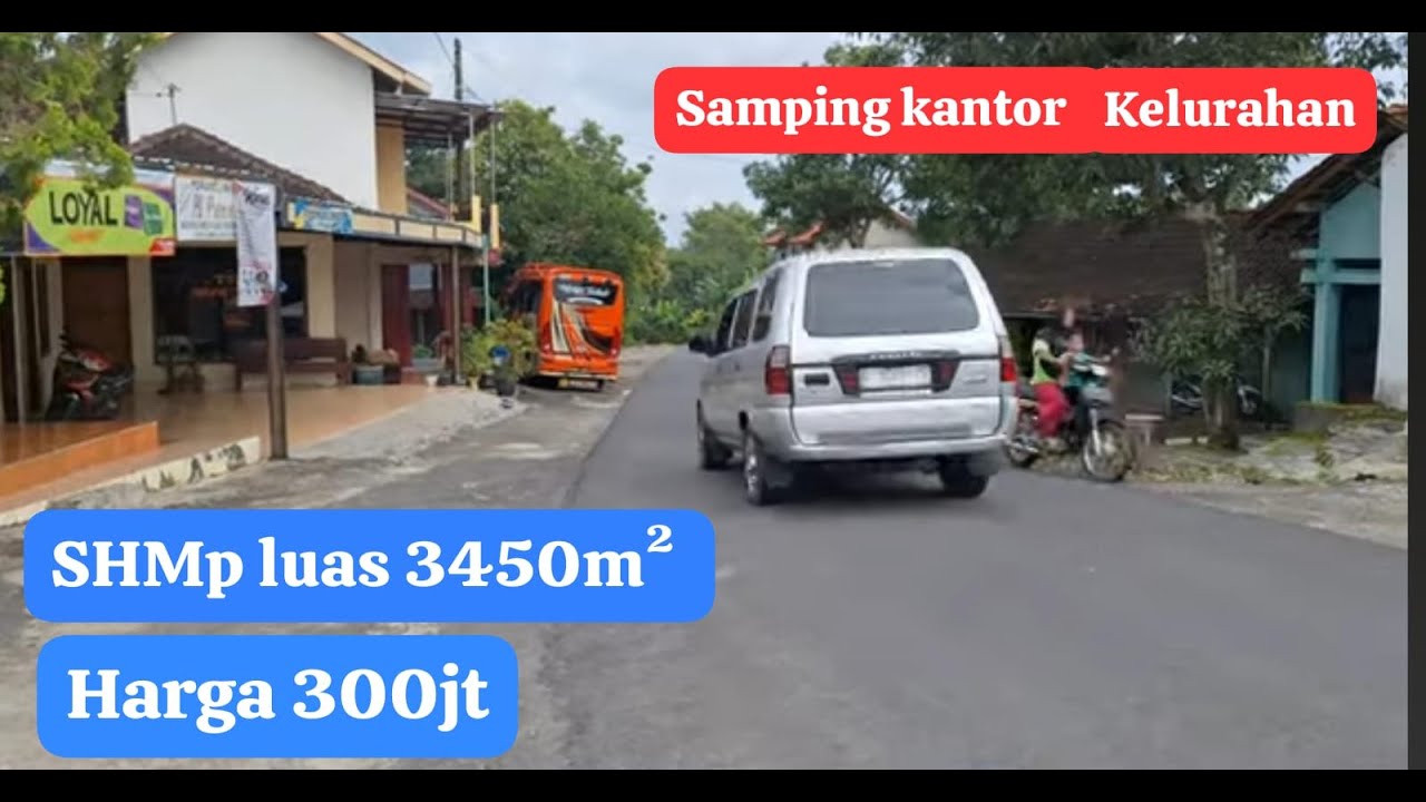 Terjual ❌️Lahan samping kantor kelurahan Pijiharjo.  SHMp luas 3450m². Akses jalan lebar
