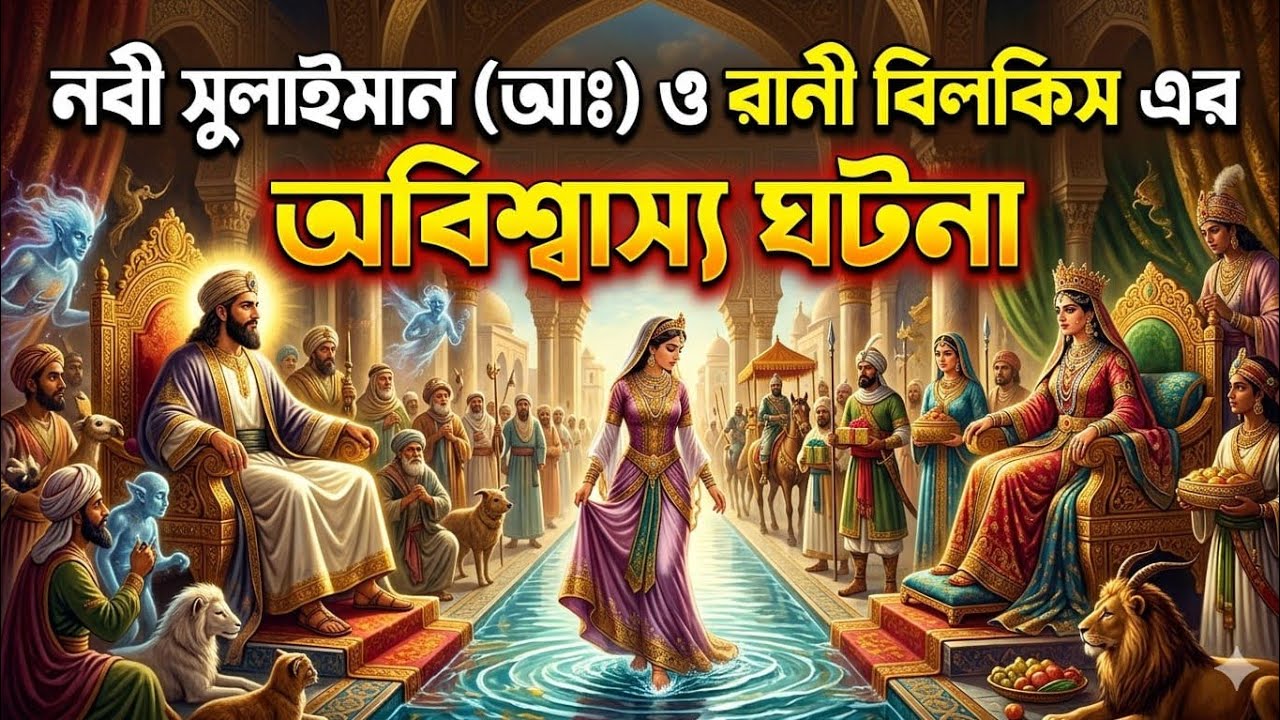নবী সুলাইমান (আঃ) ও রানী বিলকিসের অবিশ্বাস্য কাহিনী  ইসলামিক ইতিহাস #alorpothstudio516 #islamicstory