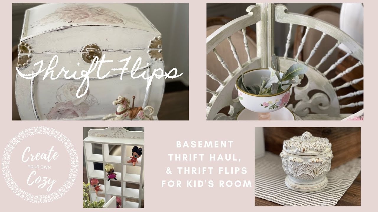 Basement Thrift Haul ~ Thrift Flip ~ Transfers ~ Paint