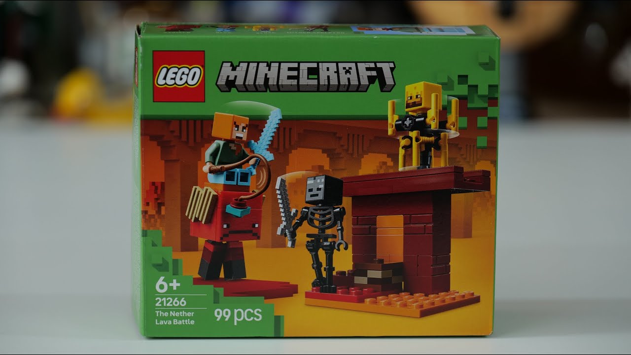 LEGO Minecraft 21266 The Nether Lava Battle - LEGO Speed Build Review