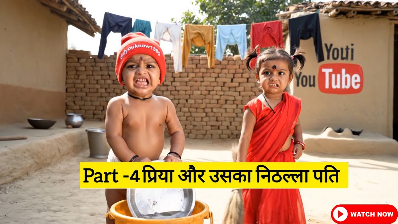 Priya aur uska nithalla Pati part -4 ai baby talking funny video #comedy #viral