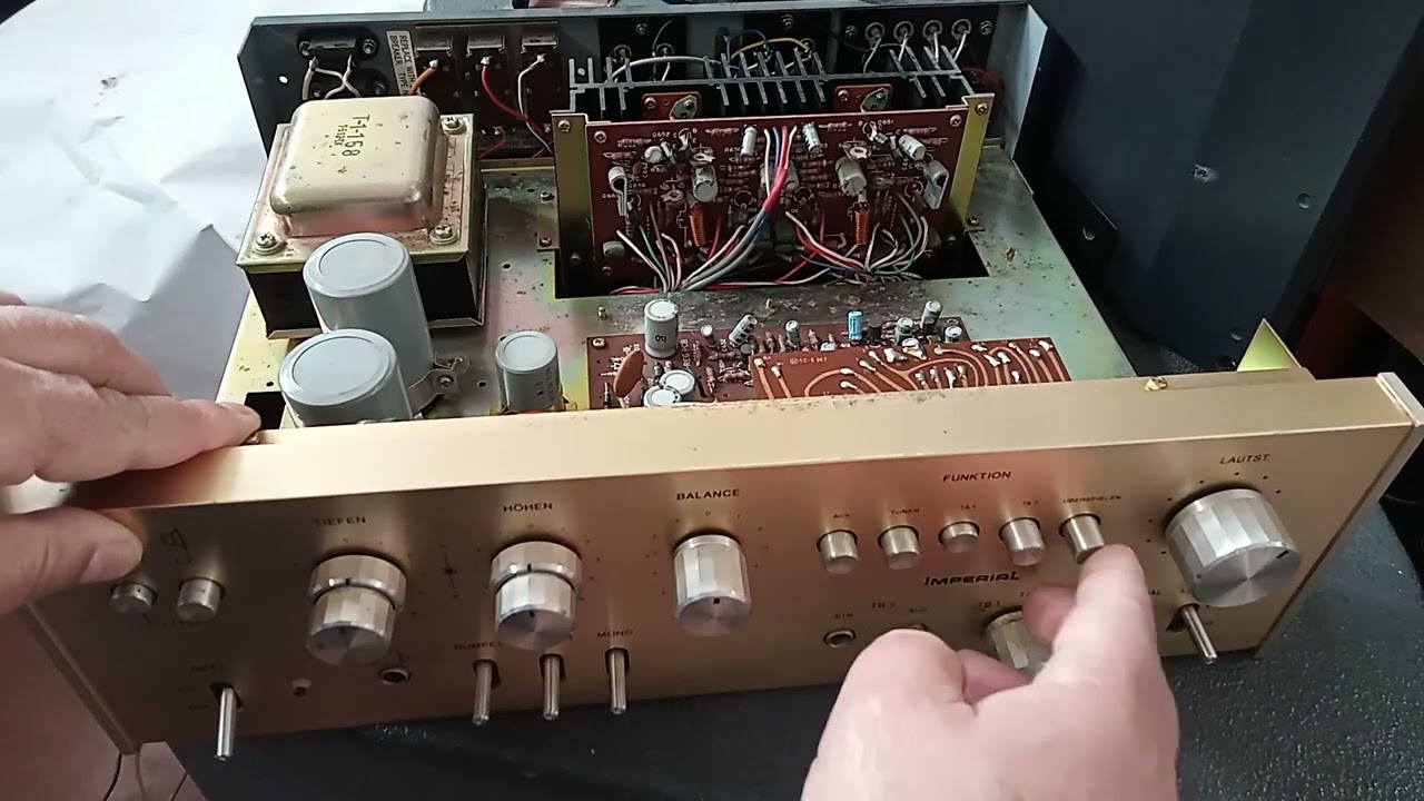 Cosa succede a un ampli anni 70, IMPERIAL HF100 guasti più frequenti.
