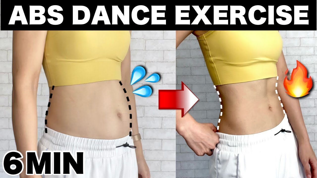 【6分間】ぽっこりお腹がキュッと引き締まる立ち腹筋ダンストレーニング