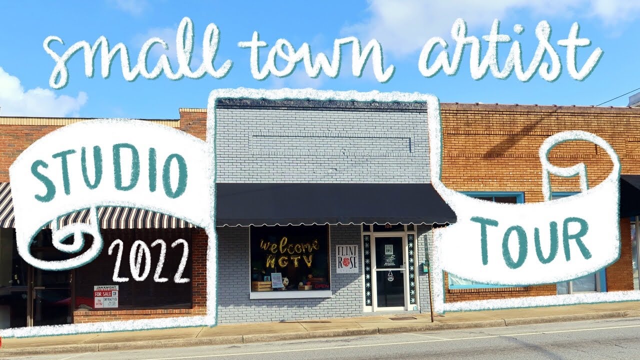 STUDIO TOUR 2022 // Art Gallery, Classroom, Artist Studio - Small Town Georgia