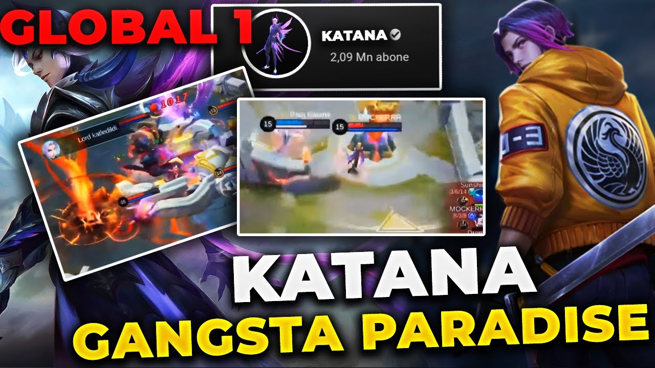 Bu Ling Bambaşka | KATANA GANGSTA PARADİSE GLOBAL 1 LİNG GAMEPLAY MONTAGE | Mobile Legends Nasıl