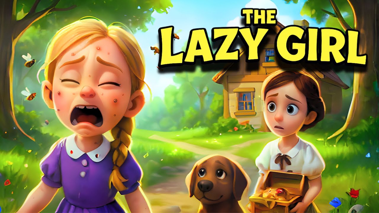 The Lazy Girl and the Diligent Girl | 3D Animation Fairy Tale | Story about Kindness & Hard Work
