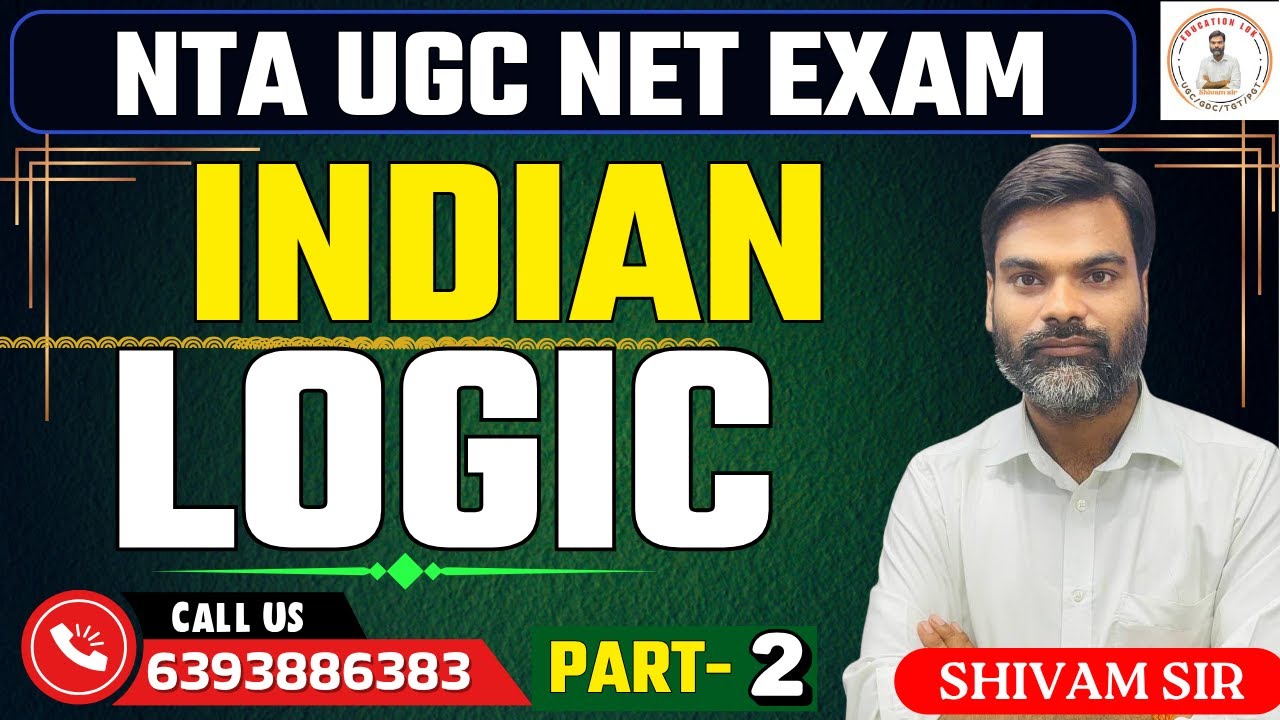 ugc net paper 1 logical reasoning || indian logic ugc net paper 1|| UGC NET PAPER BY - SHIVAM SIR