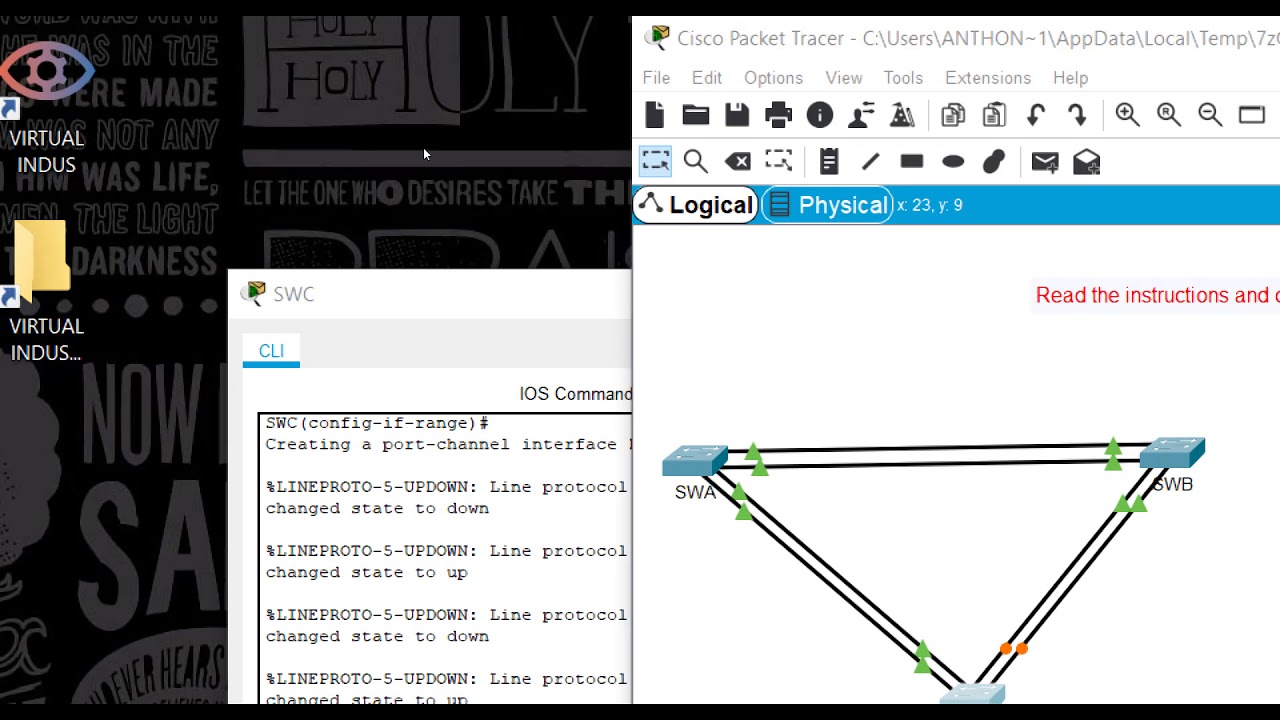 Packet Tracer 6.4.1 — реализация EtherChannel