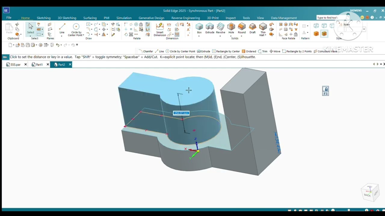 Solid Edge 3D Modeling for Beginners | Step-by-Step Tutorial part 1 2025 ✔