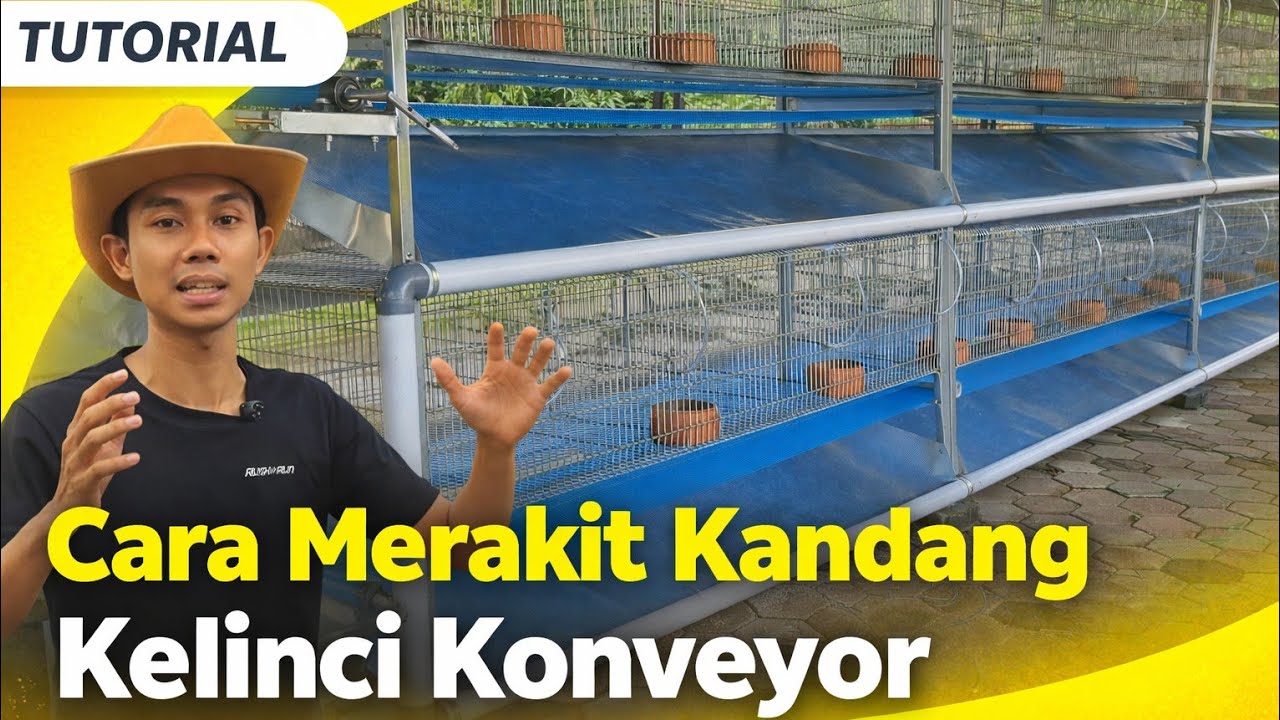 TUTORIAL PERAKITAN KANDANG KELINCI KONVEYOR TINGKAT 