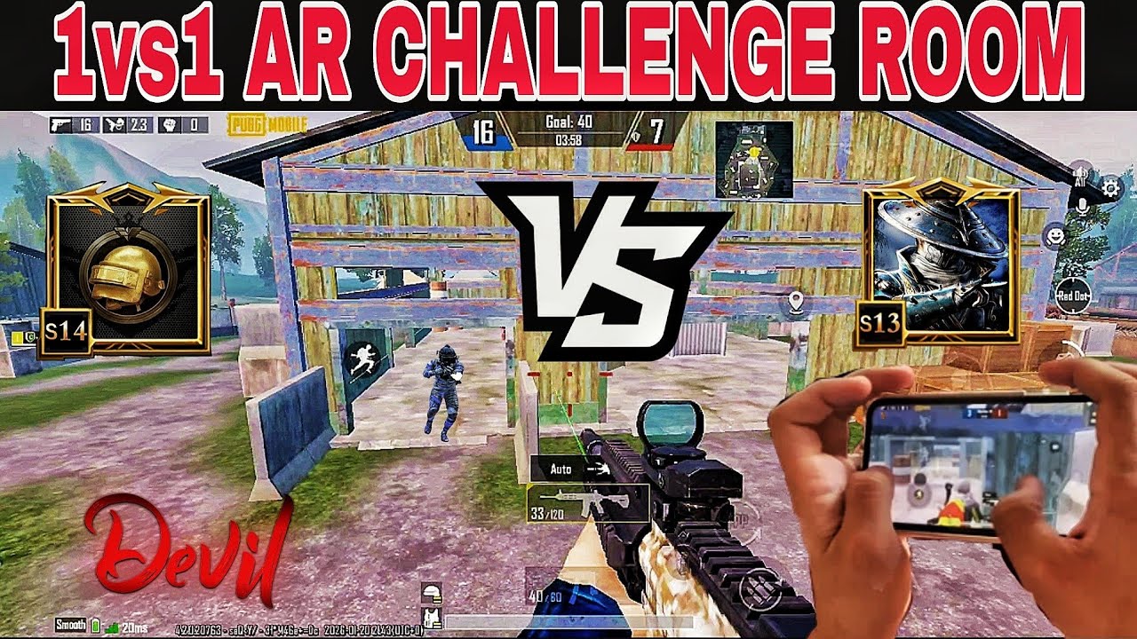 MY FRIEND CHALLENGE ME 💥 1VS1 TDM ROOM 🥰 AR M16 GAMEPLAY PUBG MOBILE 📱