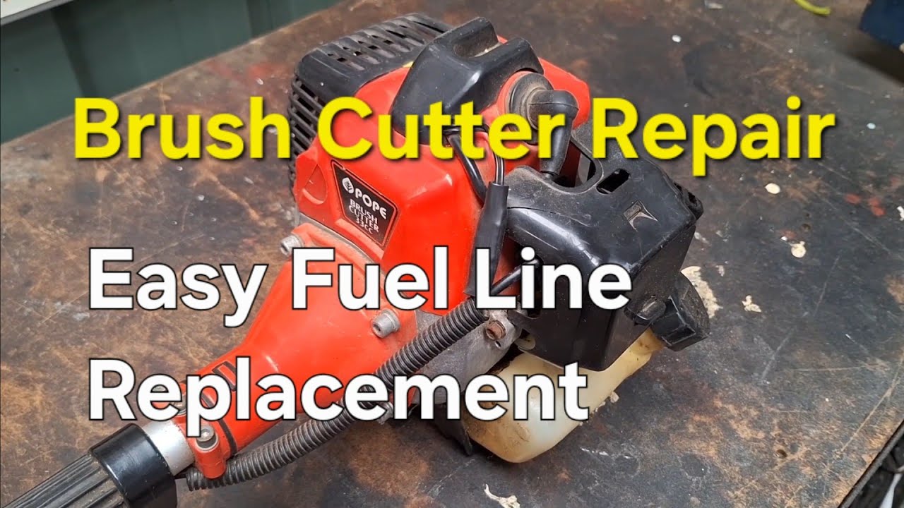 Brush Cutter Not Starting - Easy Fuel Line Replacement  