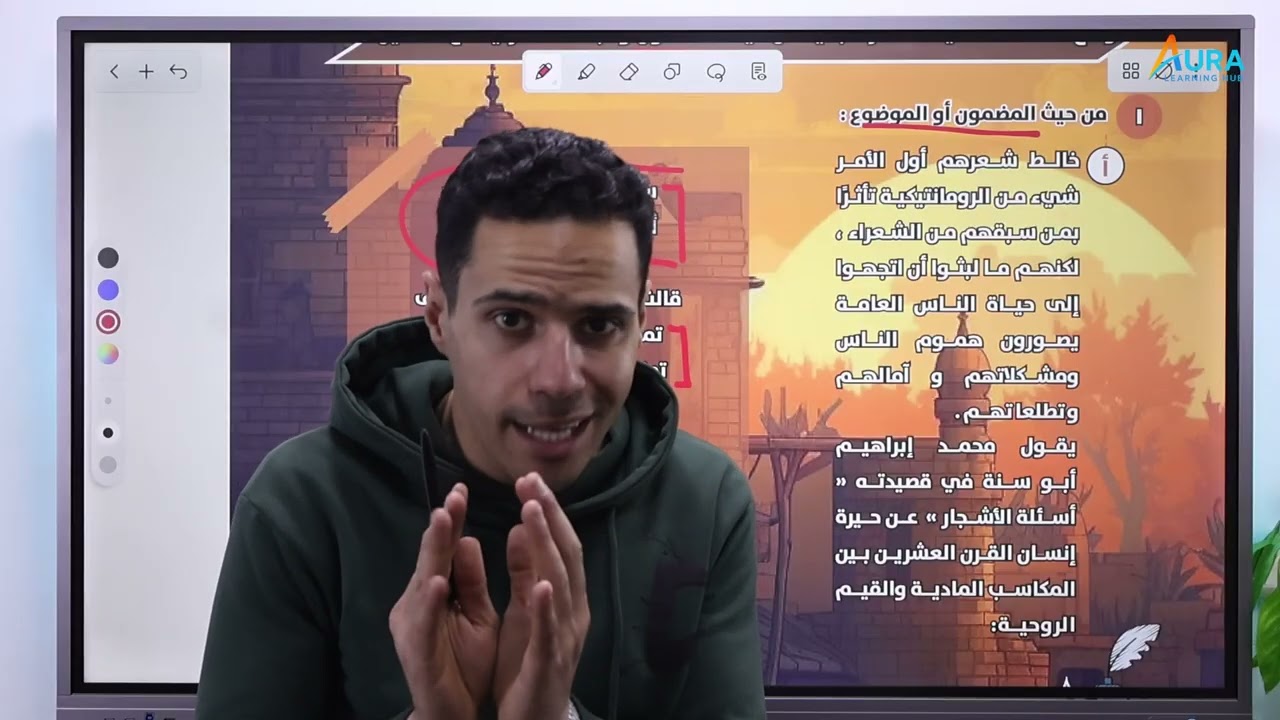 أدب المدرسة الواقعية / الصف الثالث الثانوي