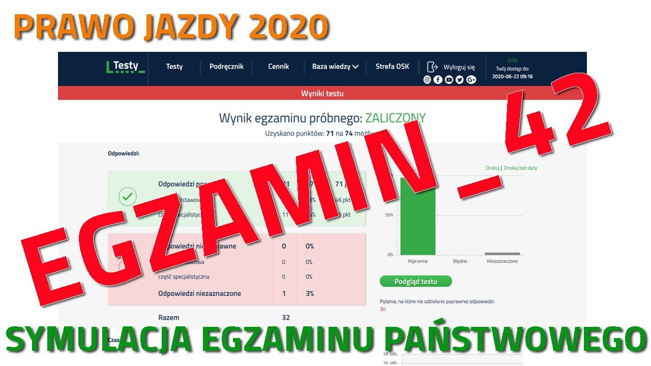 ✅❌I gdzie ten max pkt ;)? Cały egzamin na prawo jazdy  kategoria B ✅❌część 42