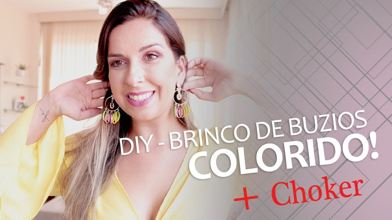 DIY CHOKER E BRINCO DE BÚZIOS!