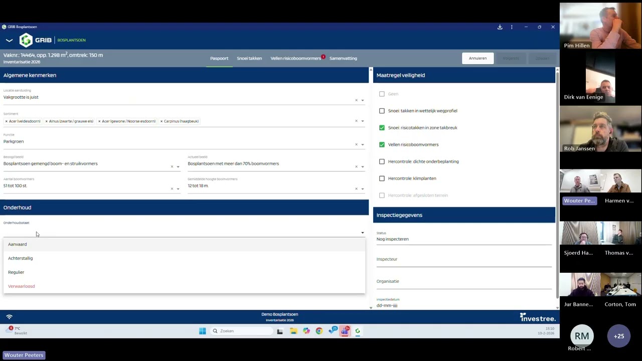 Online demo GRIB Bosplantsoen