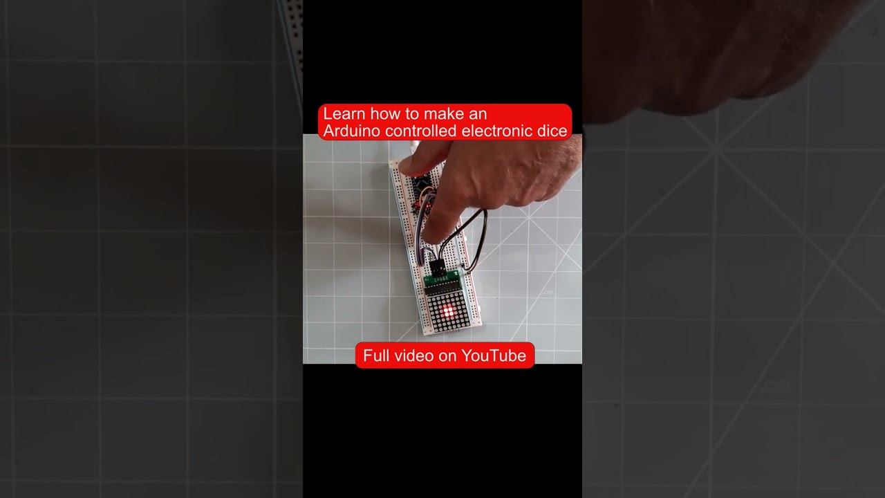 Make this Arduino controlled electronic dice. Full video on my channel #arduino #electronics #coding
