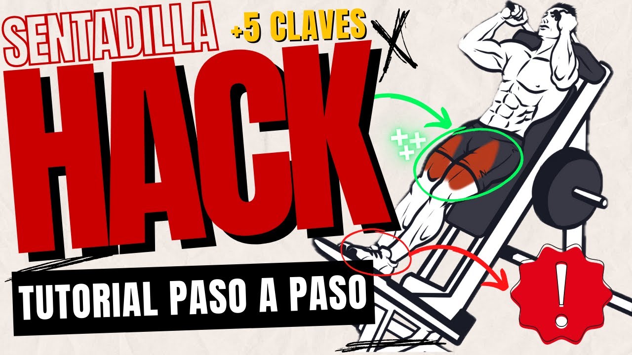 TÉCNICA en SENTADILLA HACK: TUTORIAL para MÁS HIPERTROFIA y RENDIMIENTO - ¿Usar? ¿Posición de pies?