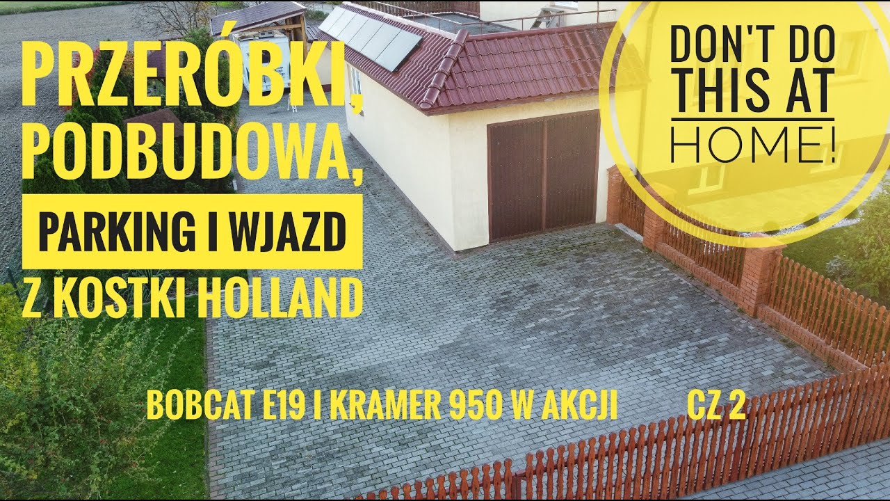 Podjazd - układanie kostki Holland - ładnie i tanio - podbudowa betonowa cz. 2 #Brukarz #Paving