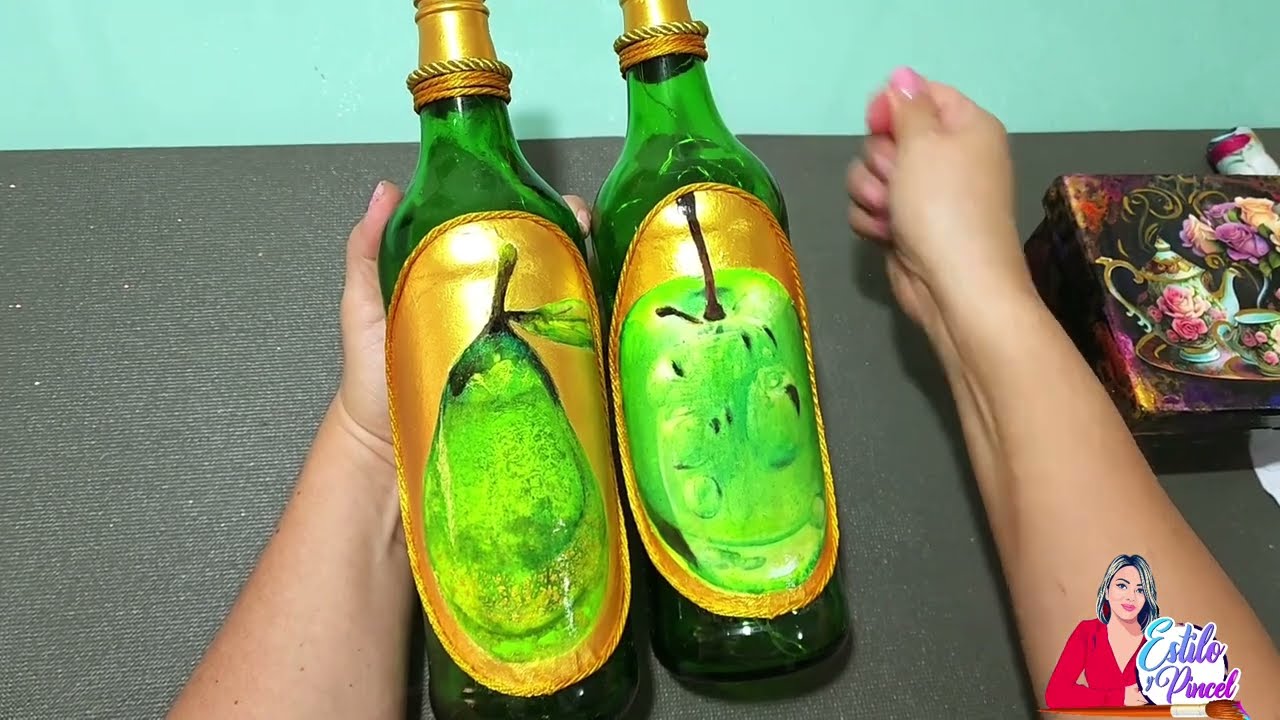 Transferencia Casera sobre Vidrio y madera 💛💚