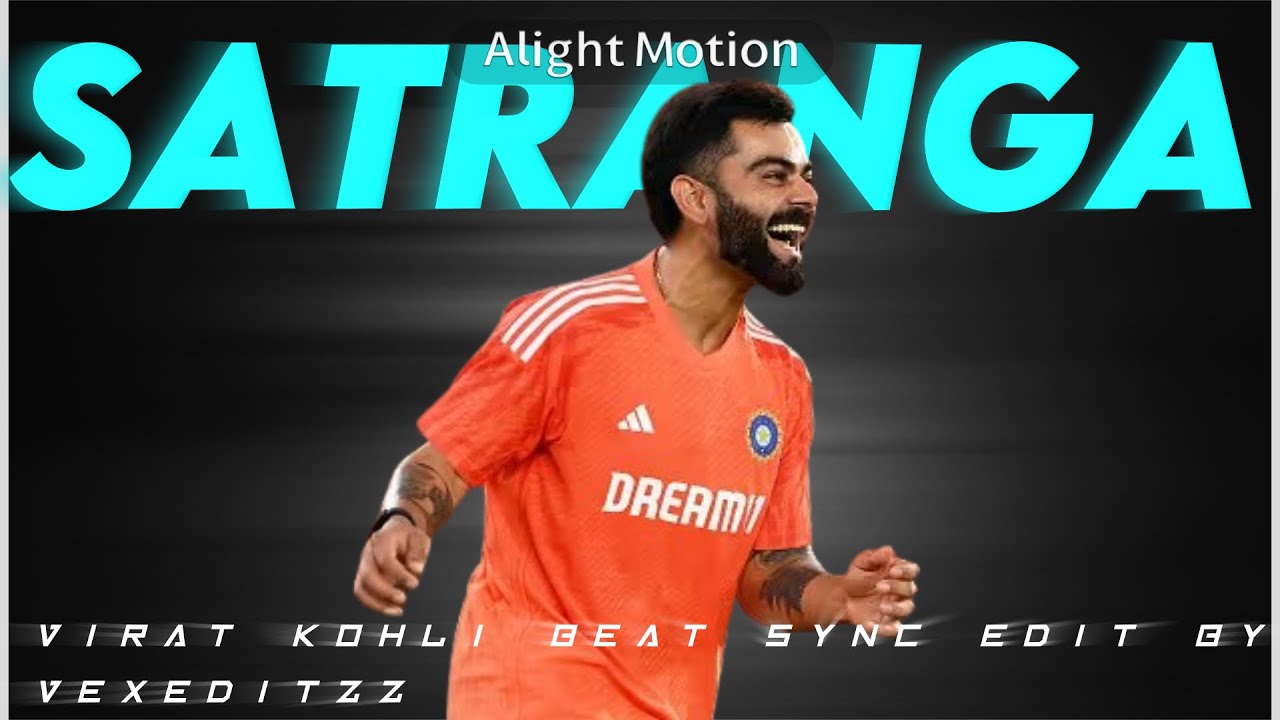 SATRANGA X VIRAT KOHLI | BEAT SYNC EDIT | #cricket #beatsync #status #viratkohli #trending 🥵🥶