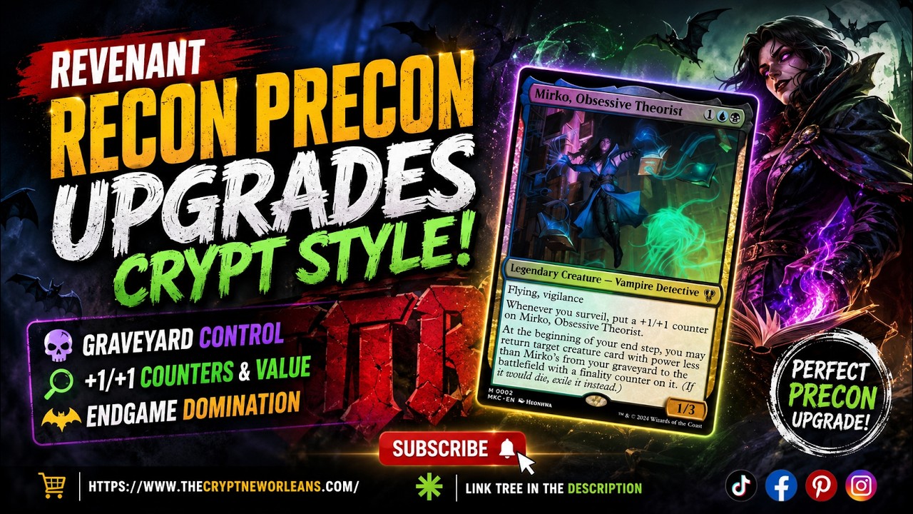 Revenant Recon Precon Upgrades Crypt Style! | CCNO | #commandzone #playtowin