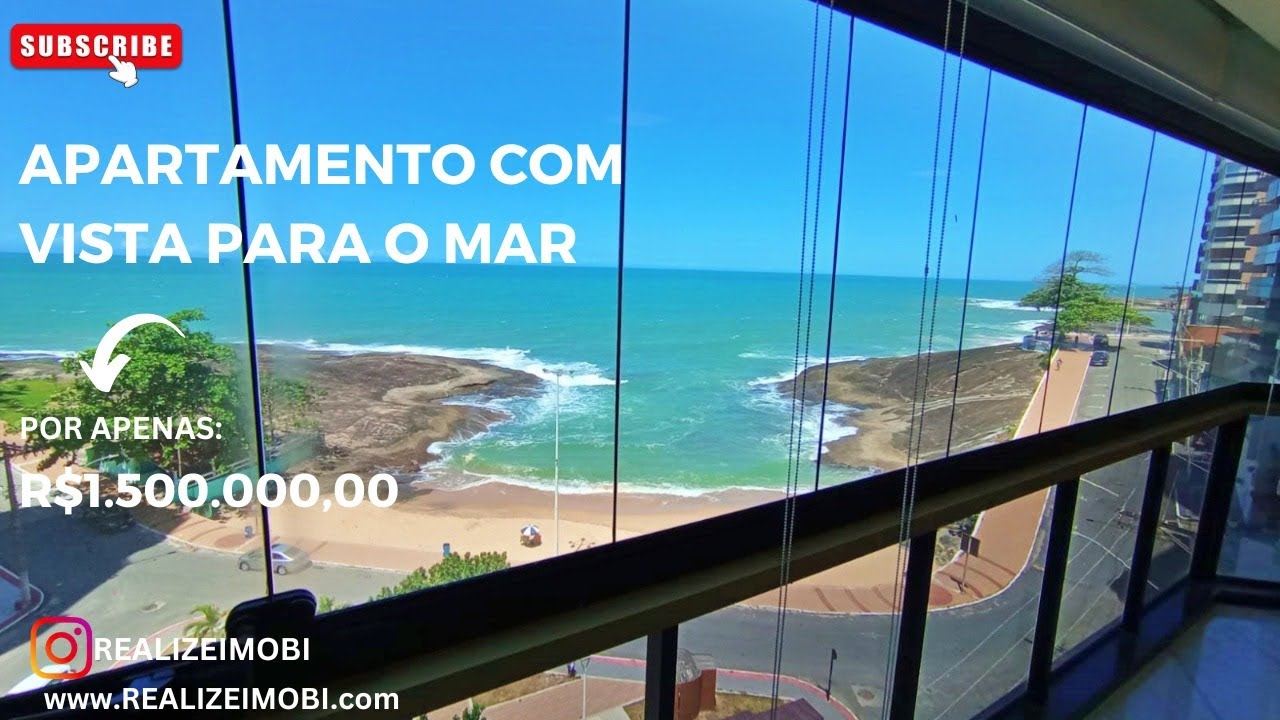 Frente para o mar na Praia das Virtudes, 3 quartos + dependência, reformado por R$1.5 milhão