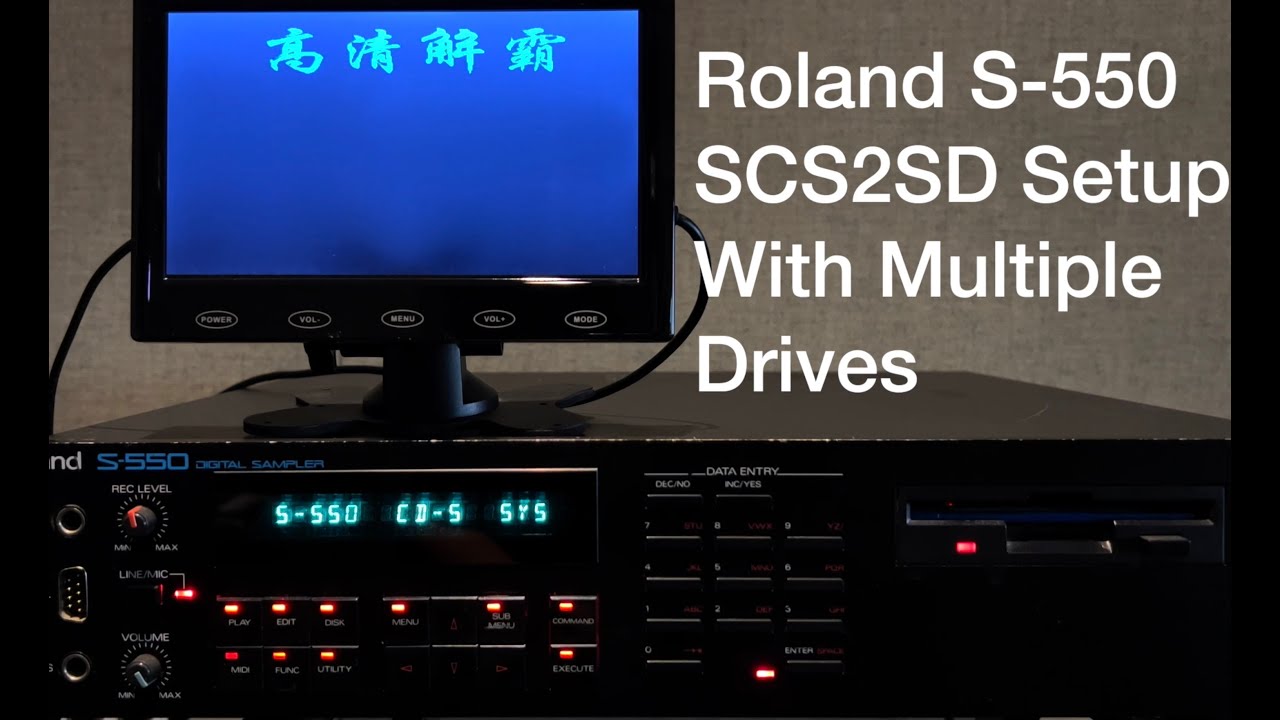 Roland S-550 Sampler scsi2sd Install and Multi-Drive Setup