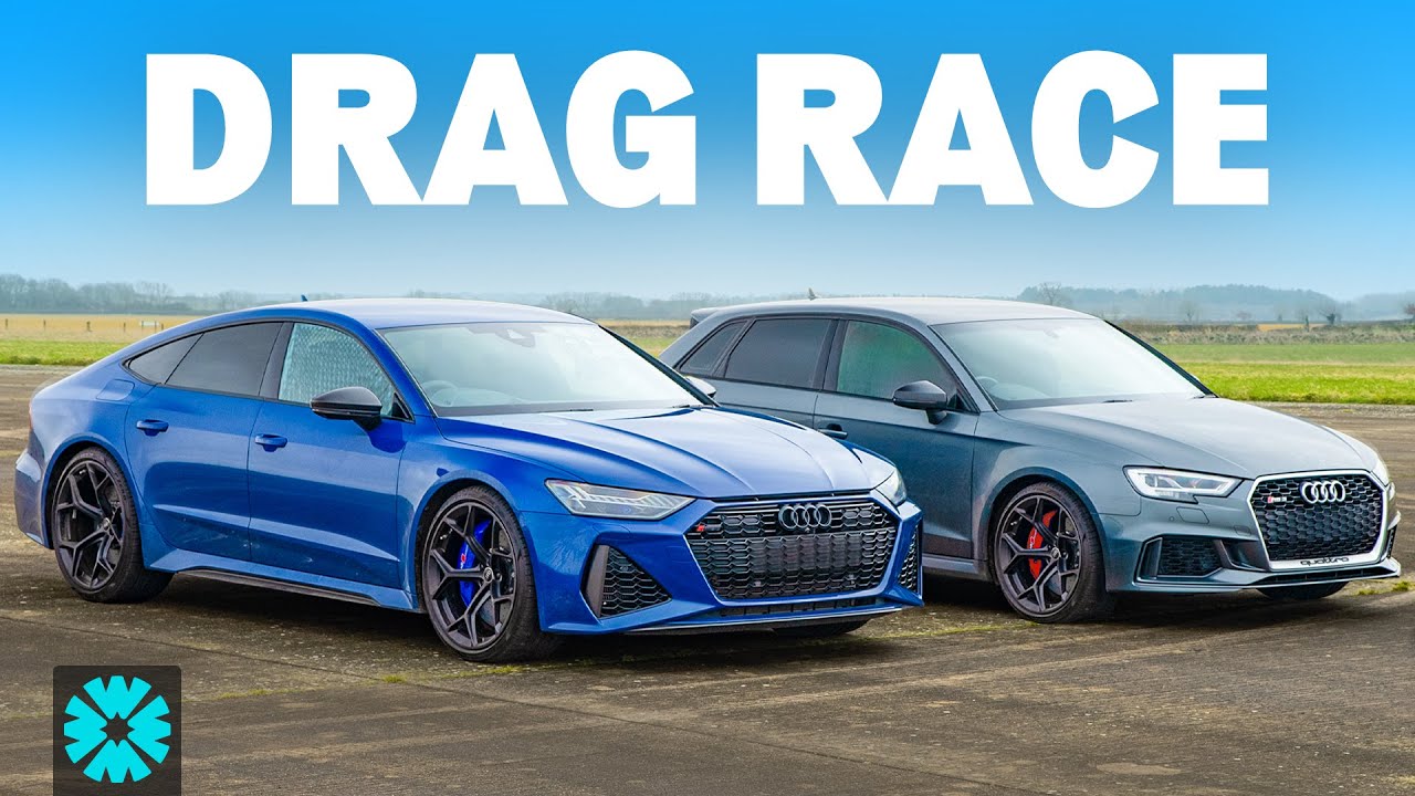 Сможет ли тюнингованный RS3 обогнать Audi RS7 Performance? Гонка на 1/4 мили.