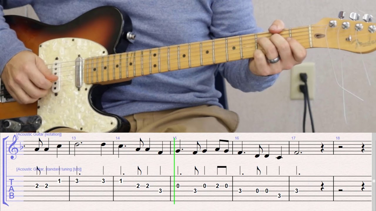 How to Play Auld Lang Syne on Guitar with TAB