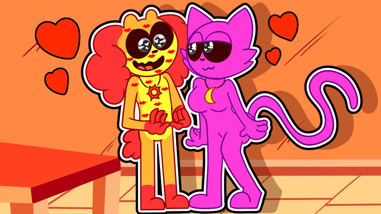 CATNAP BESA A DOGDAY en MINECRAFT (Son NOVIOS) 😳💖 CATNAP MINECRAFT ROLEPLAY