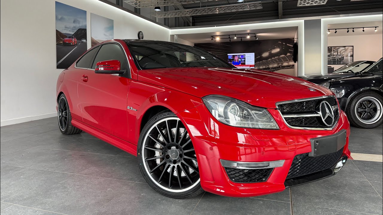 63 Mercedes C63 AMG Edition 125 - Fire Opal Red - low miles - For Sale