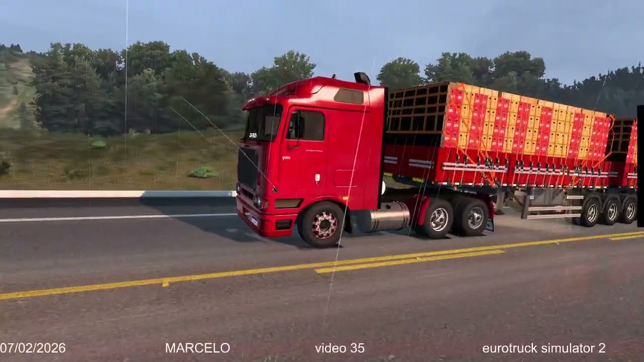 novidade carreta inernational 9800i muito peso curvas perigosas cautela na estrada