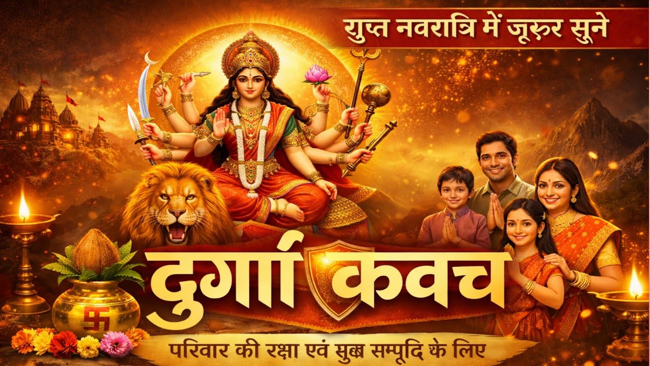 गुप्त नवरात्रि में जरूर सुने दुर्गा कवच | परिवार की रक्षा तथा सुख समृद्धि के लिए