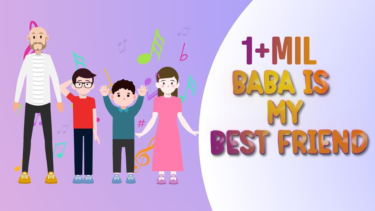 Fadi Tolbi - Baba Is My Best Friend (Animated Music Video) | English Kids Song&nbsp;