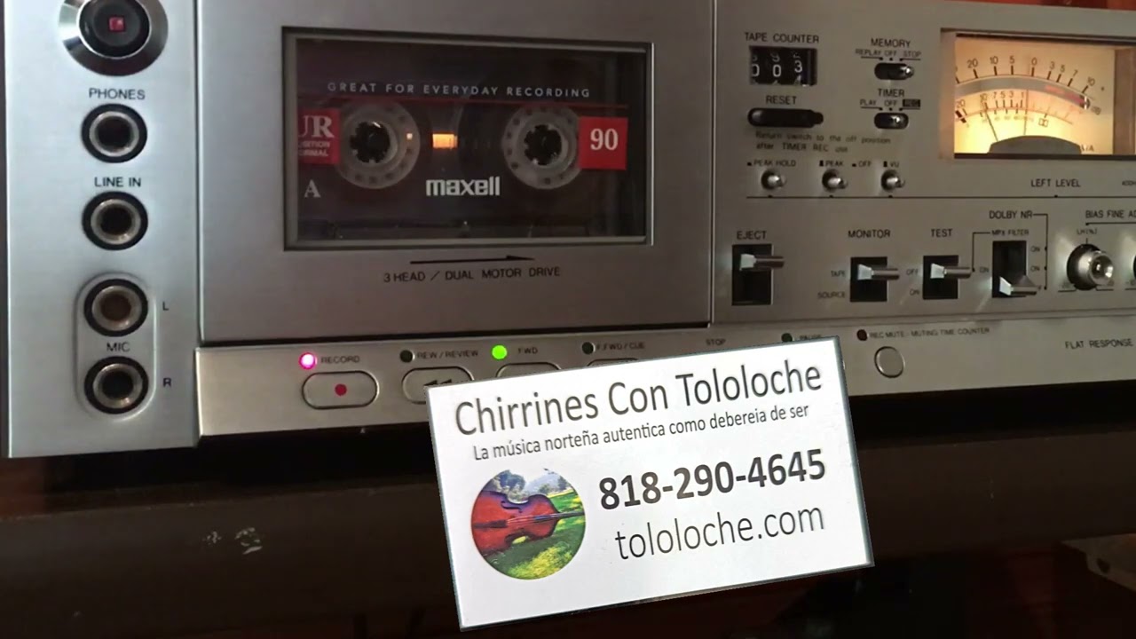 Cassette en Vivo desde algun Lugar en California Chirrines Con Tololoche