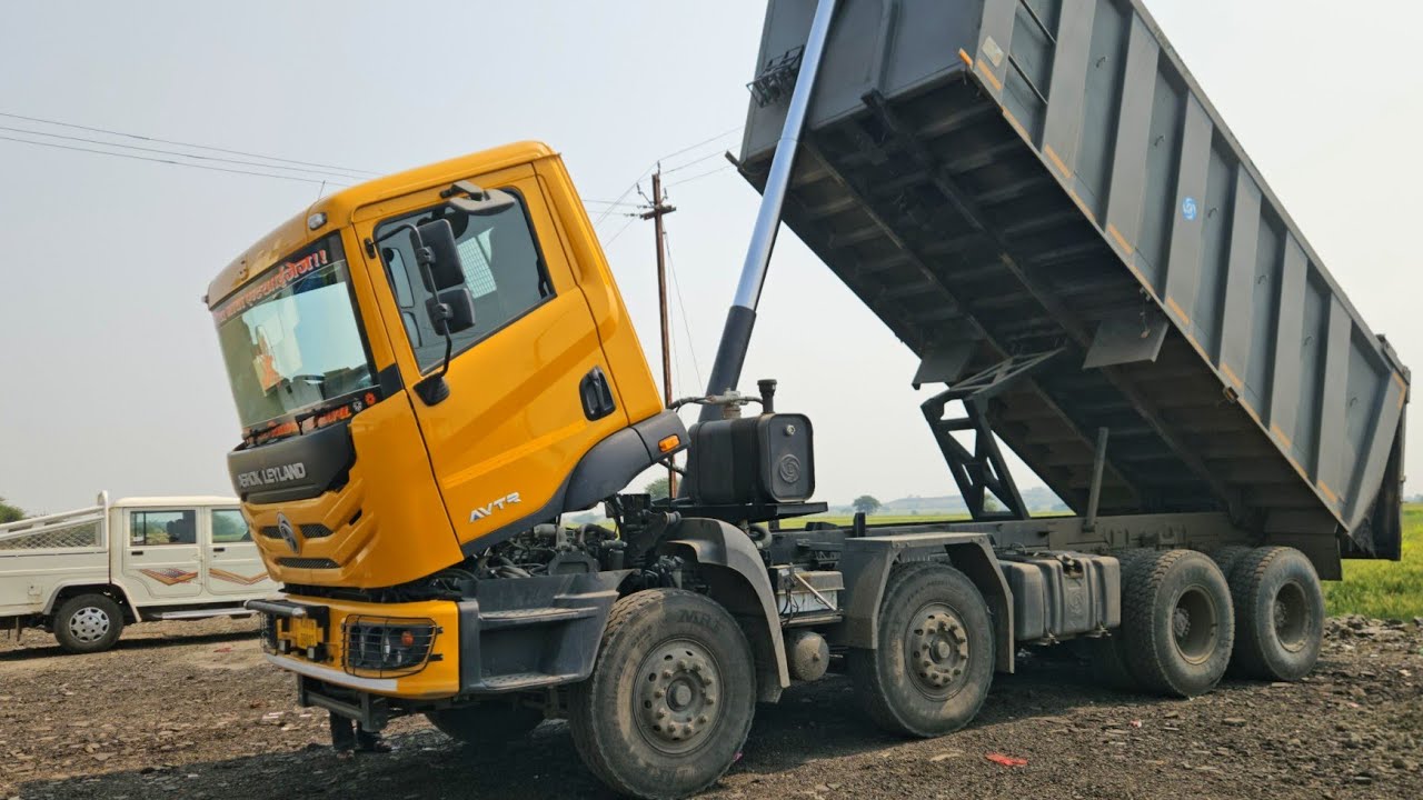 Ashokleyand tipper ( AVTR 3525 TN BS6 ) 4×4    fully review new tipper video...