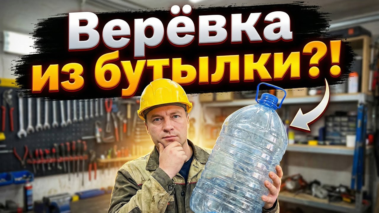 Удивительная трансформация: Делаем прочную веревку из обычной пластиковой бутылки.
